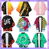 Anime Demon Slayer Agatsuma Zenitsu Kamado Tanjirou Kisatsutai Cosplay Costume Coat Uniform Cloak To