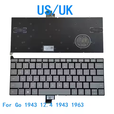 New US UK Language Keyboard For Surface Go 1943 12.4 1943 1963 Notebook PC Replacement Keyboard