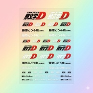 Mini 4WD Sticker - Initial D AE86 - Transparent