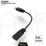 Gizmo หางหนู สายแปลง ไอโฟน เชื่อมต่อ Lightning to Aux Audio 3.5 mm สำหรับหูฟัง และชาร์จไอโฟน รุ่น GA-010