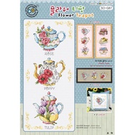 Original Cross Stitch Package SO-G87 Flower Tea Pot