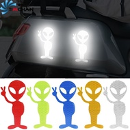 Automobile Exterior Decoration - Night Driving Safety Warning Sticker - Reflective Alien Car Stickers - Personalized Creative Fashion Decals - Motorcycle Decorative Accessories