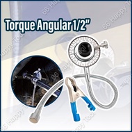 1/2" Drive Adjustable Angular Torque Wrench with Magnet Measuring Car Angle Gauge Tool Set 360° Clip