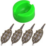 Carp Fishing Method Feeder Set 4 Inline Method Feeders with 1 Quick Release for Baiting Holder Carp