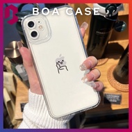 BOA CASE - Wavy shockproof transparent iphone phone CASE for iphone models