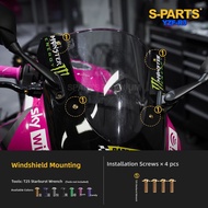 s-parts | Titanium Shock Absorber Screws for Yamaha YZF-R3