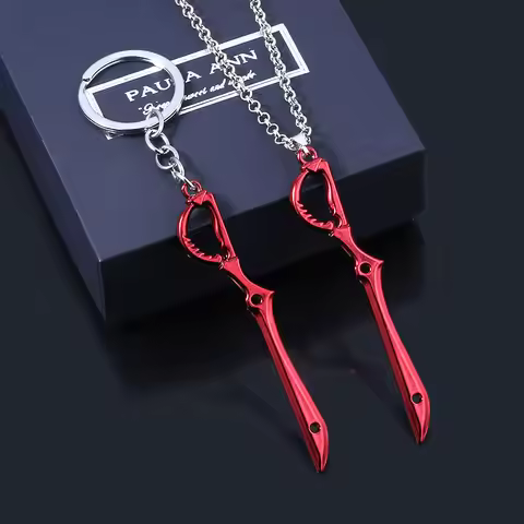 Anime/Kill la Kill Ryuko Matoi Blade Keychain Red Weapon Model Pendant Unisex Cosplay Accessory Car 