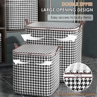 64L Large Storage Box Organizer for Clothes/Quilt Oxford Bag Fabric Foldable Shelf Basket Box