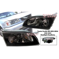 1SET Toyota Corolla AE110 AE111 1998-2002 Crsytal Black Front Headlight Lamps Head Light Lamp Head L