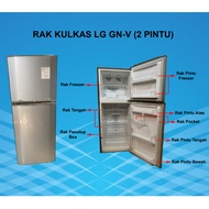LG 2-door GNV series refrigerator shelf