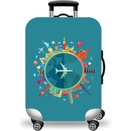 WUJIAONIAO Travel Luggage Cover Baggage Suitcase Cover Protector Skins 18-32 Inch (A15 Go Travel, XL