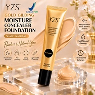 YZS Liquid Foundation Full Coverage Waterproof Long-Lasting Facial Makeup Foundation BPOM Glowingnat
