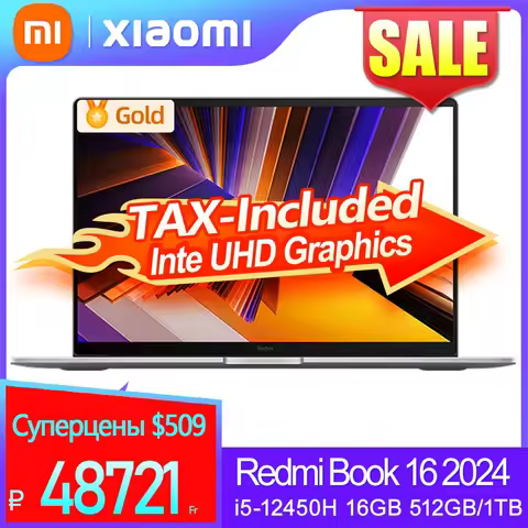 Redmi Book 16 2024 intel i5 12450H 16GB RAM 512GB SSD 16inch 1920*1080P 60Hz Screen