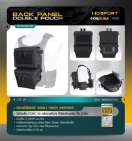 กระเป๋าติดเวส Double Pouch (WOSPORT) Back Panel Double Pouch [VE-75-ACC-06] กระเป๋า  เสริมติดเวส ติด