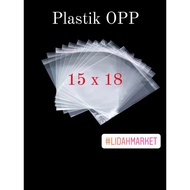 OPP PLASTIC SIZE 15X18 12X24 20X10 15X15 15X24 CLEAR PLASTIC ADHESIVE FOOD CRACKERS CLOTHES