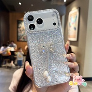 Gem Bownot & Pearl Pendant Rhinestone Case For Vivo Y13 Y12 Y12A Y12S Y11 Y11S Y10 Y5S Y3S T4X T4 T3