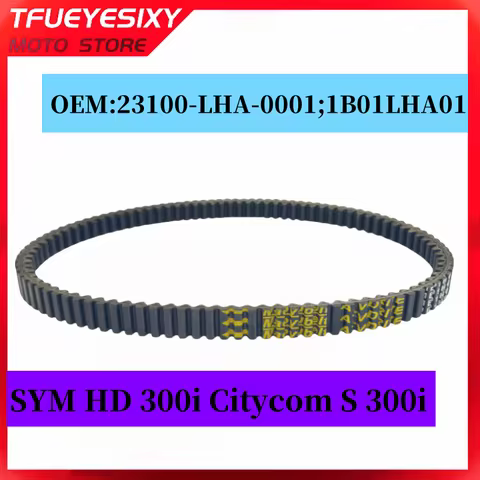 TFUEYESIXY MOTO Store SYM 300 Drive Belt For SYM HD 300i Citycom S 300i 23100-LHA-0001 1B01LHA01