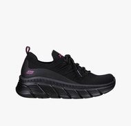 SKECHERS BOBS B FLEX WOMENS SNEAKERS - TAUPE & BLACK