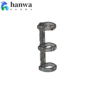 HANWAPH 3 Holes Binder Rings, Plastic 3-holes Book Binding Rings, Durable Transparent Detachable Loo