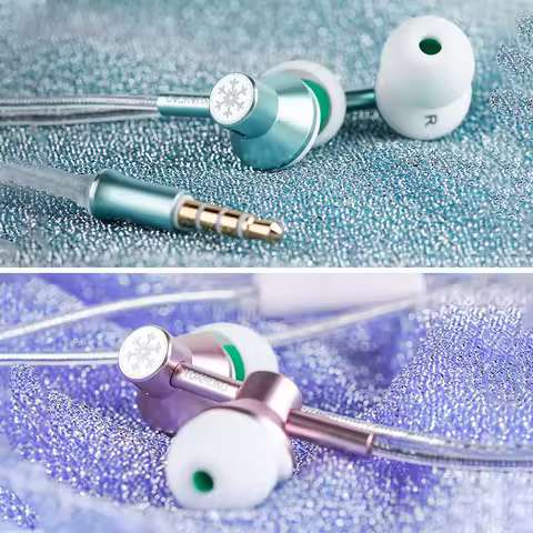 NICEHCK String Snow Wired In-Ear Earphone Moving Coil High Sound Quality 3.5mm/Type-C Lightweight De