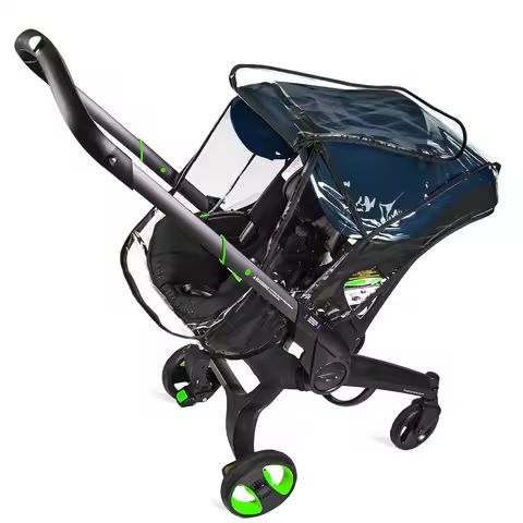 Stroller Raincoat Thickened Transparent PVC Vision Rain cover For Doona & FooFoo Baby Stroller 3 in 