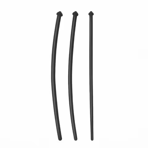 3-Piece Extra-Long Silicone Urethral Sound Set, 6/7/8mm Graduated Dilators for Men 18+