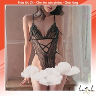 Sexy Cutout Lace Bodysuit - B77