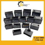 Fan capacitor 1UF-10UF 450VAC CBB61 2 jack pins CBB61 capacitor fan 450v