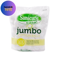 Sanicare Jumbo Cotton Balls 100 Balls - Cotton Balls