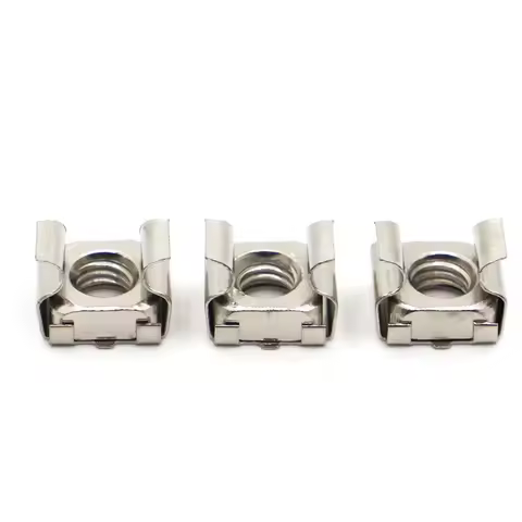 M4 M5 M6 M8 M10 Nickel Plated Carbon Steel Square Elastic Rack Mount Server Cabinet Shelf Clip Float