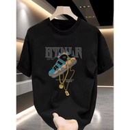 KATUN Sekuel Shoes With Gold Chain Premium Distro T-Shirt For Men Women Unisex Made of Thick and Com