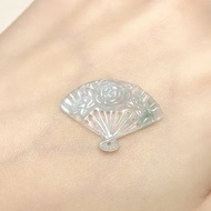 冰種翡翠扇子 | 天然A貨翡翠 | 送禮