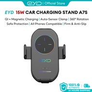 EYD A7S  Car Wireless Charger Automatic Clamp Phone Holder With Charging For IOS Android