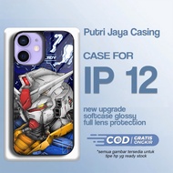 Latest IP 12 Case [ GUNDAM ] Casing hp IP 12 Hardcase Softcase Premium Glossy