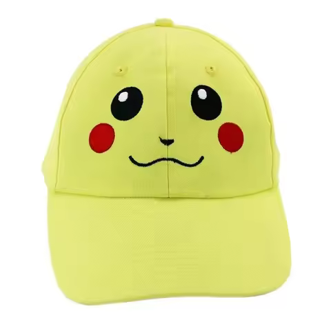 Pokemon Pikachu Cosplay Unisex Casual Beach Child Baseball Sun Cap Embroidery Cotton Hip-hop Rock Ou