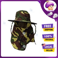 ANTI UV TOPI ASKAR KEBUN PENUTUP MUKA/MEMANCING/ASKAR SUN UV PROTECTION OUTDOOR FISHING GARDENING CA