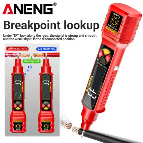 Socket Circuit Analyzer ANENG VD808 Socket Tester Digital Circuit Breaker Finder AC/DC Voltage Leaka