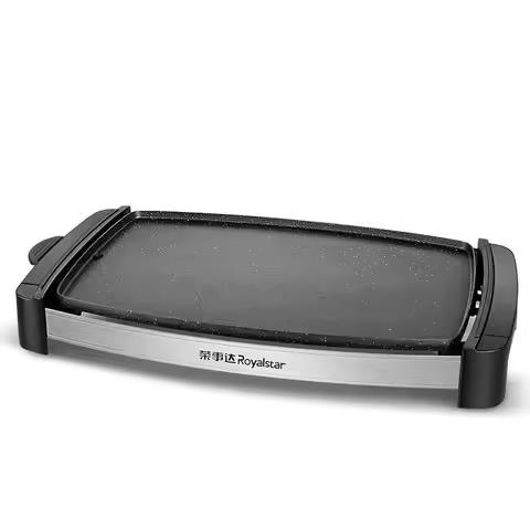 1800W electric grill pan Non-stick electric hotplate Korean style household electric baking pan smok