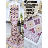 KAIN PASANG SONGKET PRINTED SB LINE EXCLUSIVE OPEN METER DAN SERAGAM
