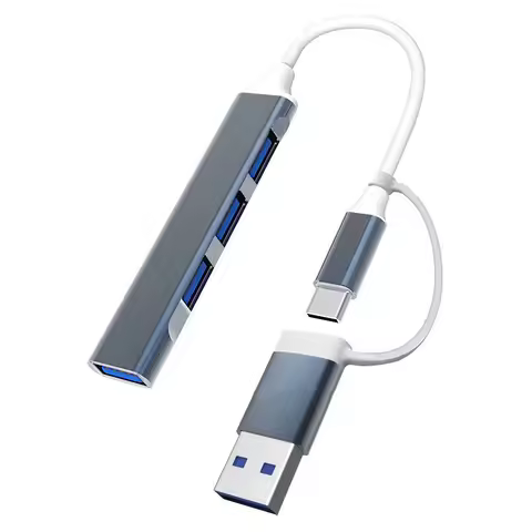USB + Type C HUB Dock 3.0 USB 3.0 2.0 Hub 4 Ports Multi Splitter Adapter OTG for Lenovo HUAWEI Xiaom