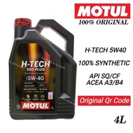100% ORIGINAL MOTUL H-TECH 5W40 FULLY SYNTHETIC ENGINE OIL API SQ SF ACEA A3 B4