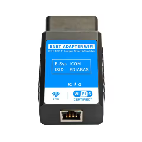 Enet Wifi Adapter for BMW F/G/I Series Obd2 Wifi CarPlay Compatible for BimmerCode,Bootmod3,MHD Work