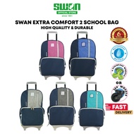 SWAN Comfort Extra 2 Trolley Backpack (XL) Trolley School Bag/Beg Roda Sekolah With Personalised