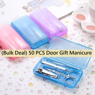 (Bulk Deal) 50 PCS Doorgift Set manicure pedicure Door gift Goodies Box Kahwin Tunang Nikah Event Hadiah Kepit Kuku