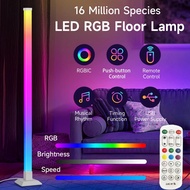 150cm RGB Smart LED Corner Floor Lamp Music Sync, App & Remote Control,Color Changing Ambient Mood L