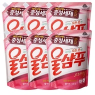 Aekyung Wool Shampoo Original Neutral Detergent 1300ml Refill 6 Pieces 7.8L