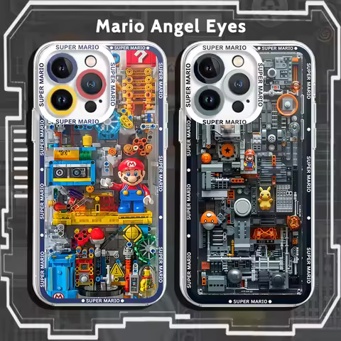 Super M-Marios Bros Silicone Case for iPhone 16 E 15 14 11 Pro Max 13 12 Mini XS Max XS X 8 7 Plus S