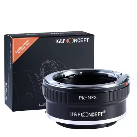 K&F Concept PK to E Lens Adapter Pentax K to Sony E for Sony a5000 a6000 a6400 A7C A7C2 A1 A9 A7S A7