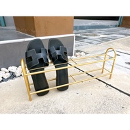 DT33-10 Gold Wrought Iron Shoe Rack G8-1