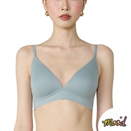 Wacoal Mood Smooth Bra ชุดชั้นในวัยรุ่น บราไร้ตะเข็บ รุ่น MM1X82 (สีเขียวออกเทา/GV)